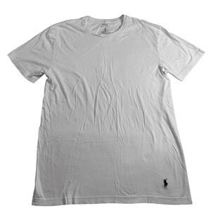 Polo Ralph Lauren Classic Fit White Crew Neck T-Shirt Men's Size Large